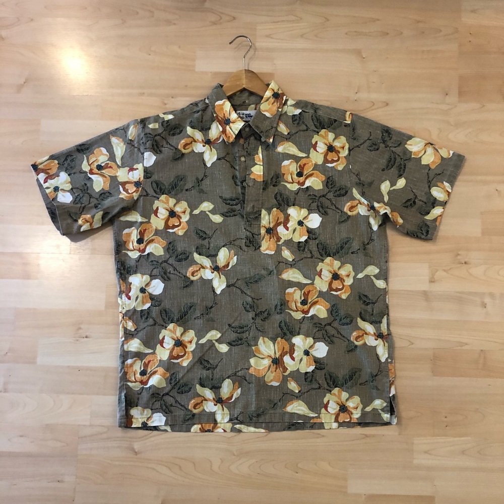 Reyn Spooner Taupe Aloha Shirt